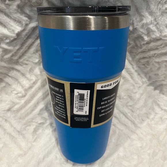 YETI 30 OZ STACKABLE RAMBLER TUMBLER WITH MAGSLIDER LID BIG WAVE BLUE NWT! - Picture 2 of 7